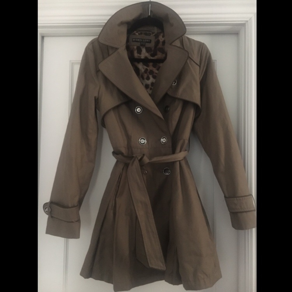 Like New Dawn Levy Trench Coat Small